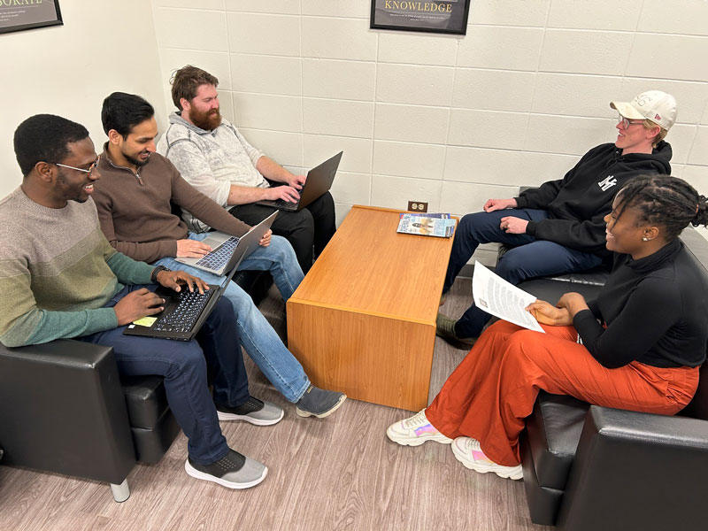 Second-year Business Management Diploma students