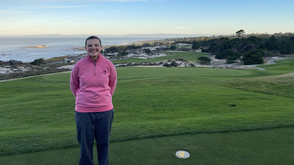 Hannah Isinghood, was a proud member of the turf team at Spyglass Hill this summer . (Photo: Courtesy Hannah Isinghood)