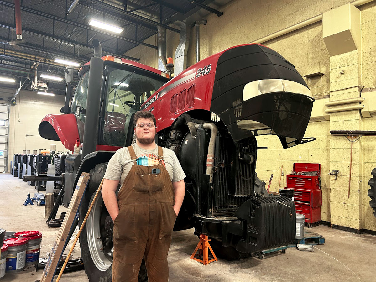 Olds College Student Restores Tractor as Part of Hands-On Learning